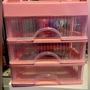 Mini Pink Draw Organizer